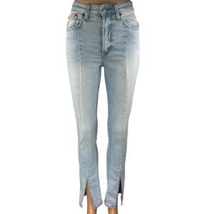Abercrombie & Fitch The Skinny High Rise Women's Blue Light Wash Denim Jeans 24